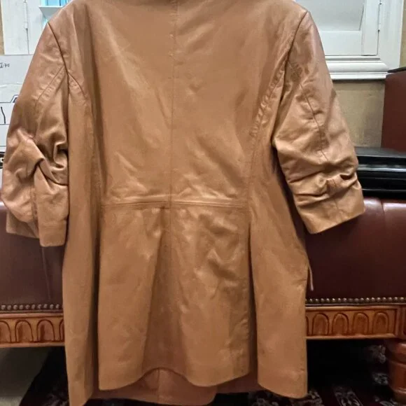 cinq a sept real nappa leather jacket